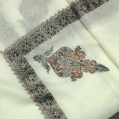 PREMIUM WHITE AUTHENTIC YEMENI SHEMAGH SCARF WH15