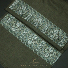 PREMIUM GREEN AUTHENTIC OMANI MASSAR SCARF OM7