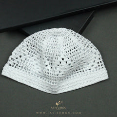 PREMIUM WHITE HANDMADE KHALEEJI KUFI AR14