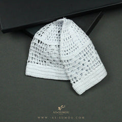 PREMIUM WHITE HANDMADE KHALEEJI KUFI AR18