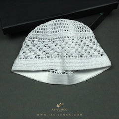 PREMIUM WHITE HANDMADE KHALEEJI KUFI AR20