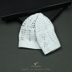 PREMIUM WHITE HANDMADE KHALEEJI KUFI AR21