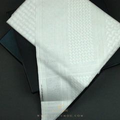 PREMIUM WHITE SAUDI SHEMAGH SCARF WS45