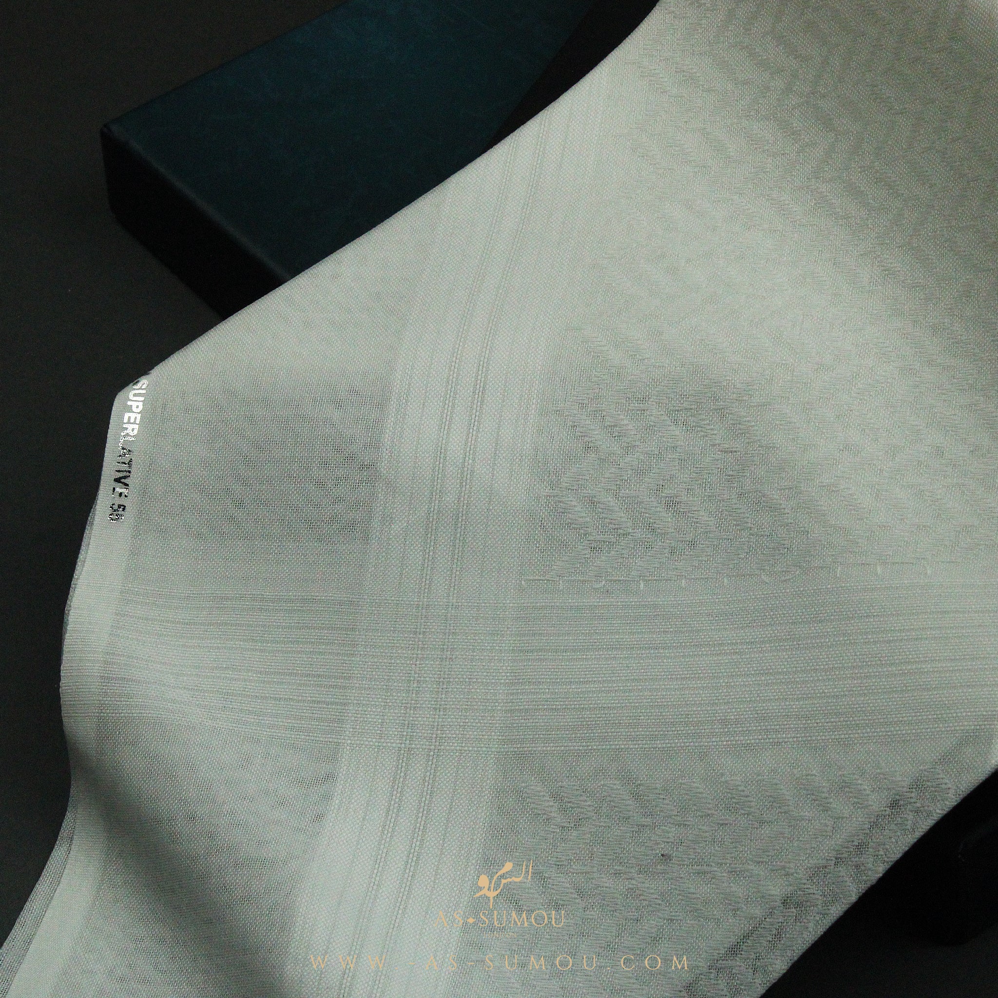 PREMIUM WHITE SAUDI SHEMAGH SCARF WS42