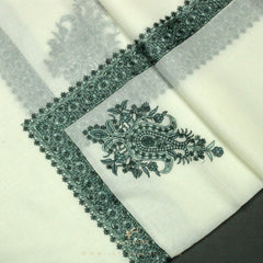 PREMIUM WHITE AUTHENTIC YEMENI SHEMAGH SCARF WH12