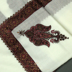 PREMIUM WHITE AUTHENTIC YEMENI SHEMAGH SCARF WH9