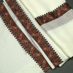 PREMIUM WHITE AUTHENTIC YEMENI SHEMAGH SCARF WH7