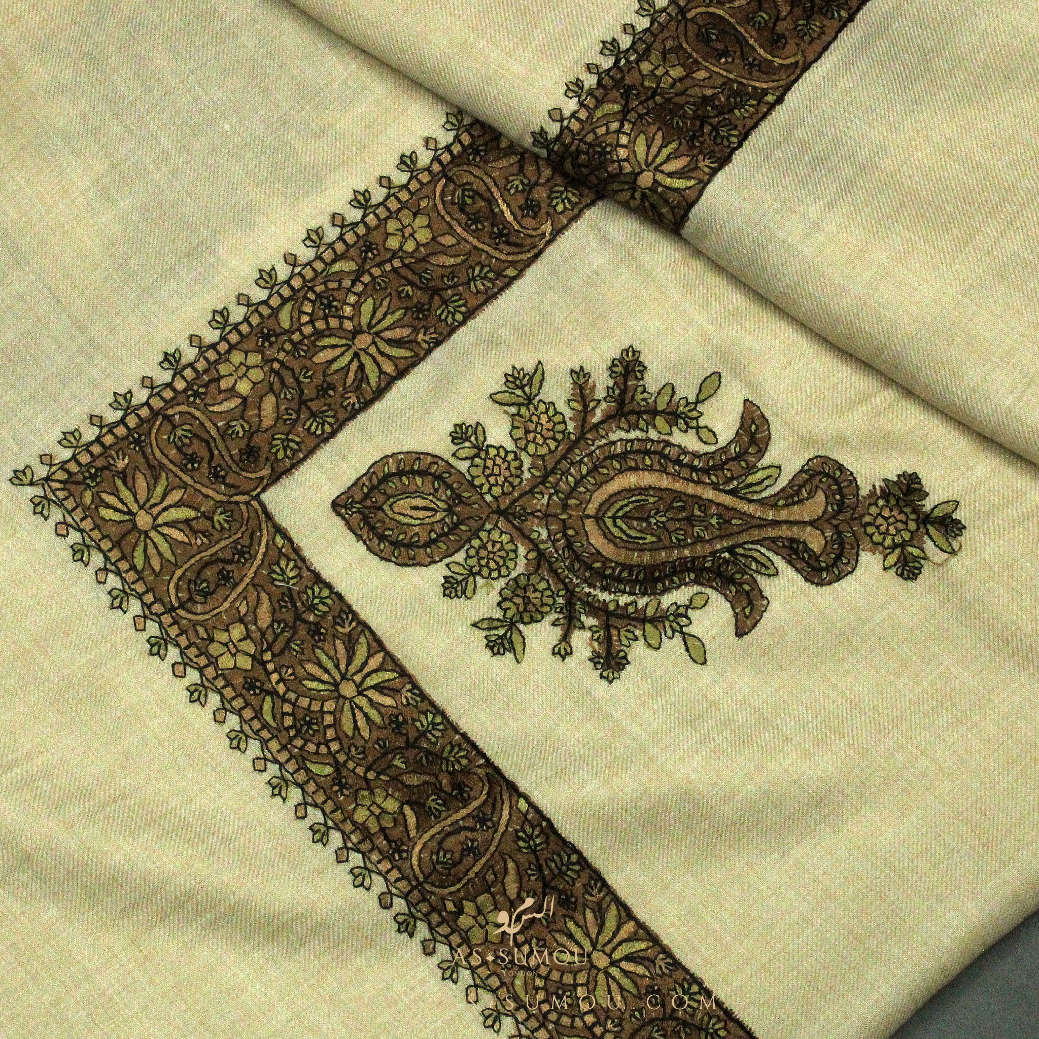 PREMIUM CREAM AUTHENTIC YEMENI SHEMAGH SCARF SE10