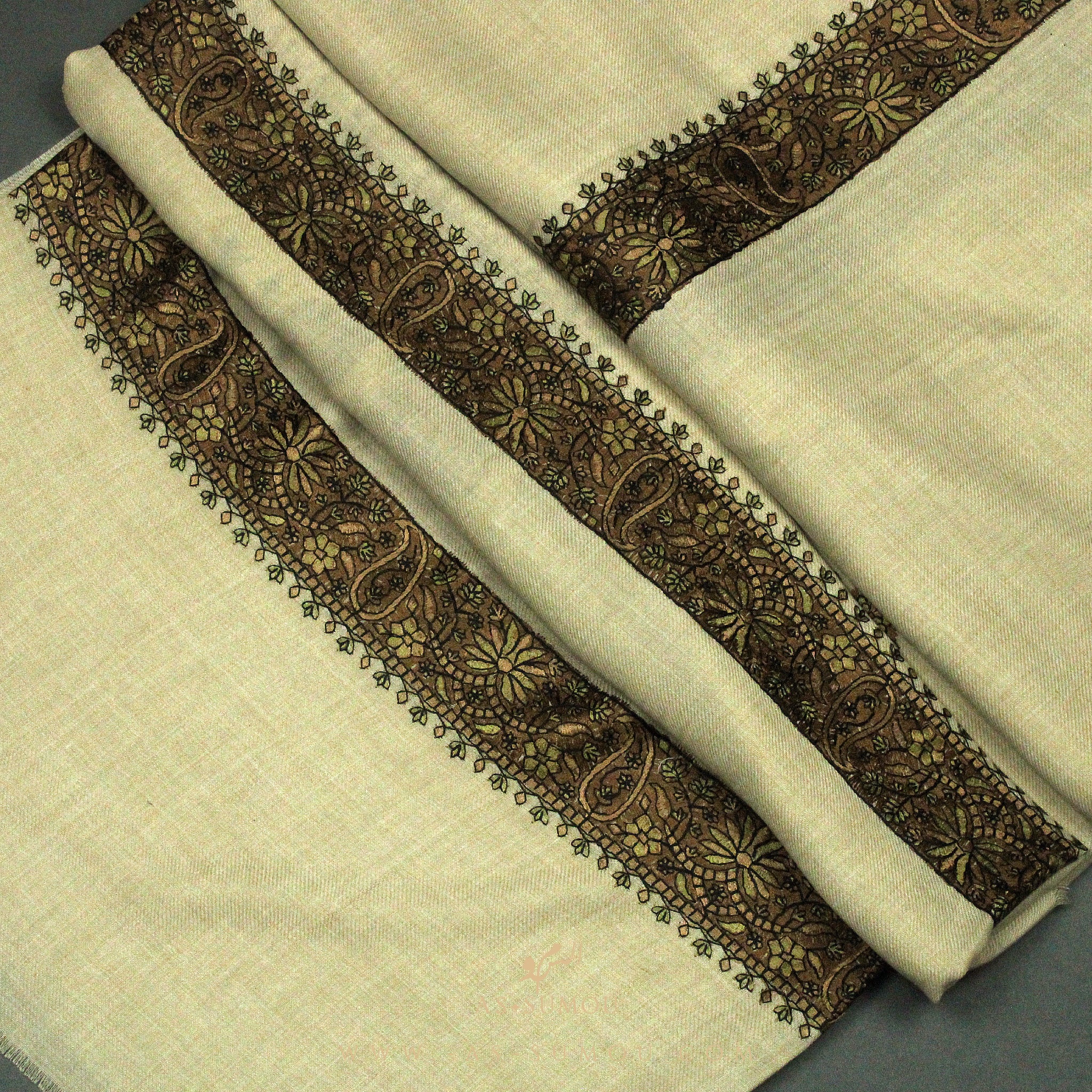 PREMIUM CREAM AUTHENTIC YEMENI SHEMAGH SCARF SE10