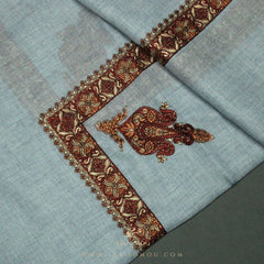 PREMIUM BLUE AUTHENTIC YEMENI SHEMAGH SCARF SE11