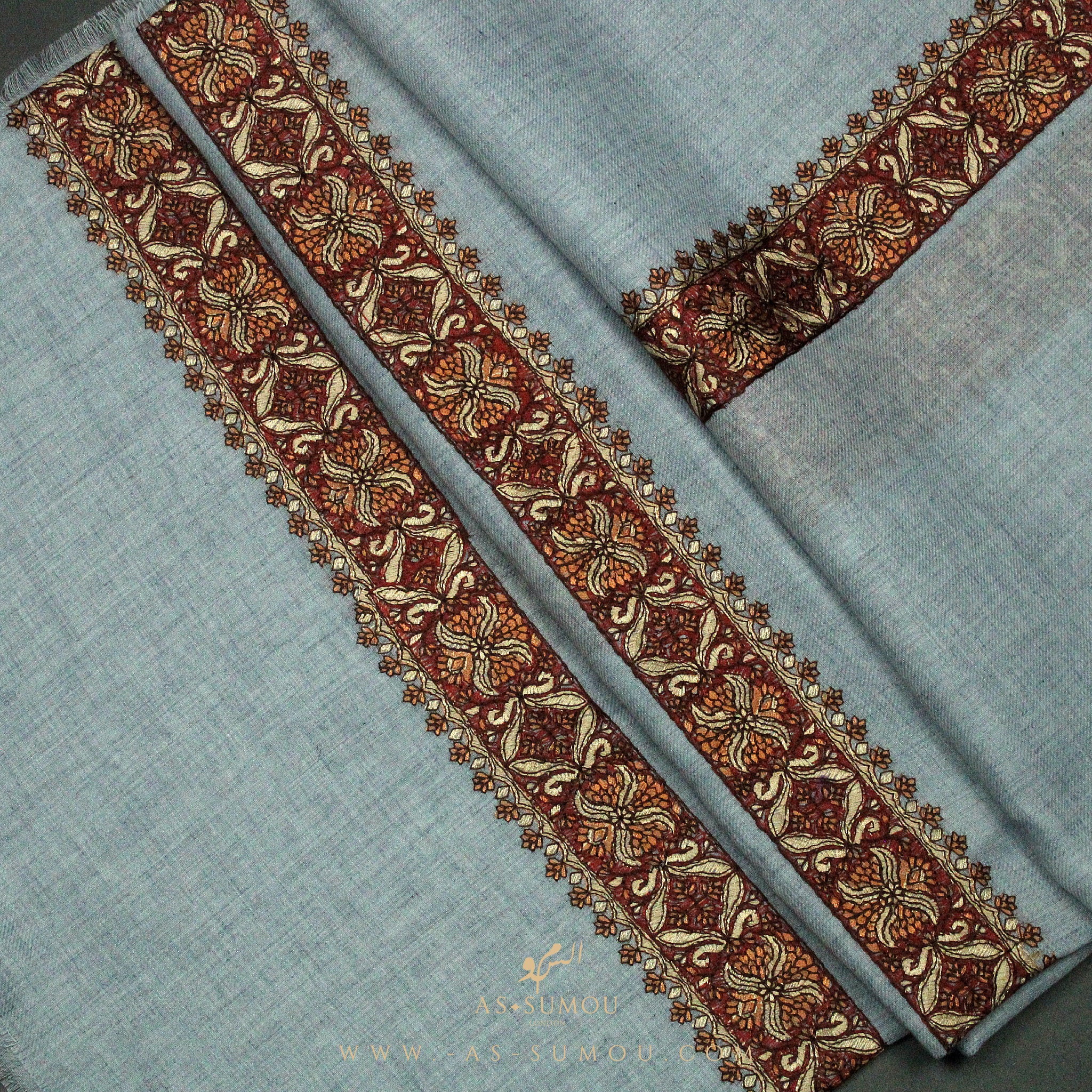 PREMIUM BLUE AUTHENTIC YEMENI SHEMAGH SCARF SE11