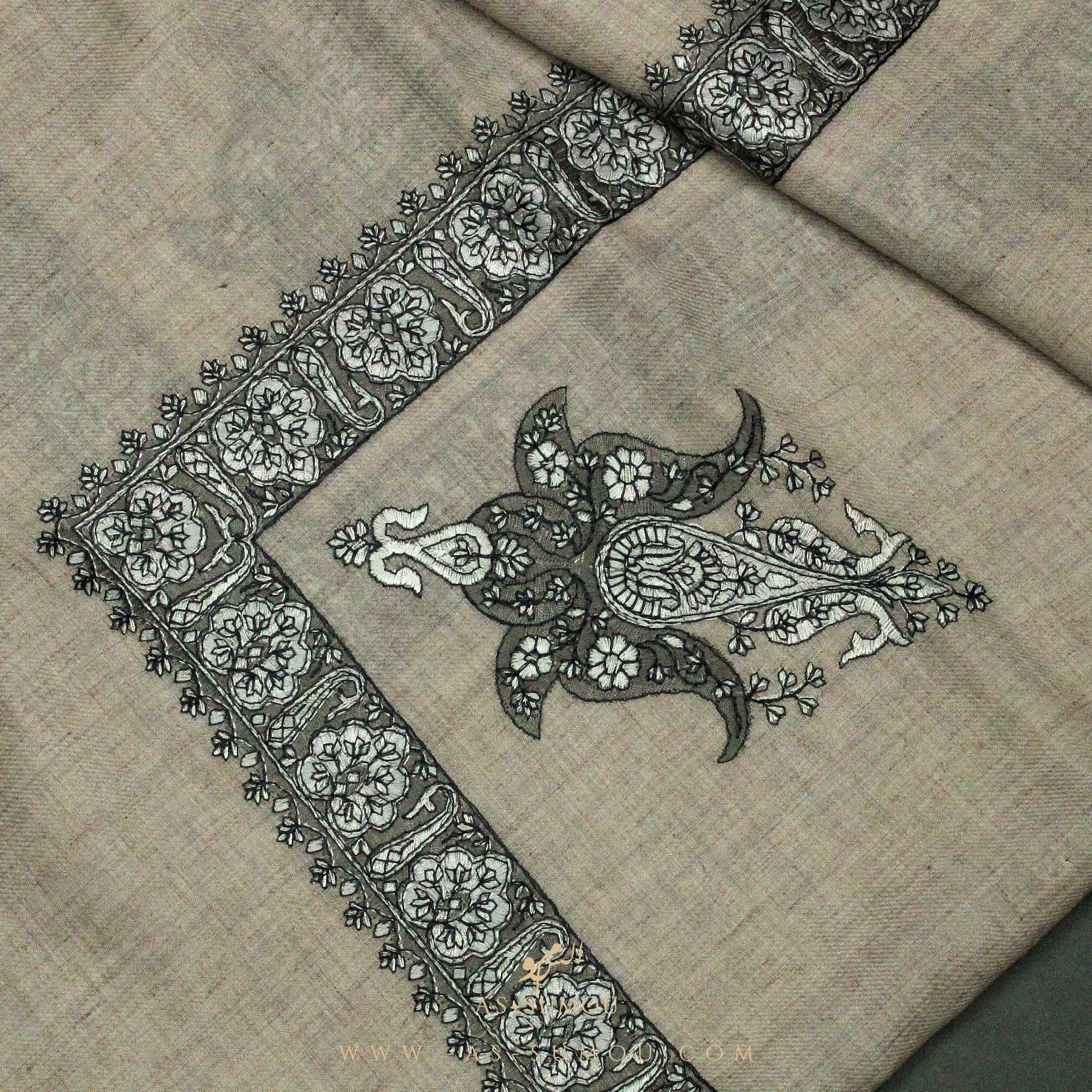 PREMIUM BROWN AUTHENTIC YEMENI SHEMAGH SCARF SE12