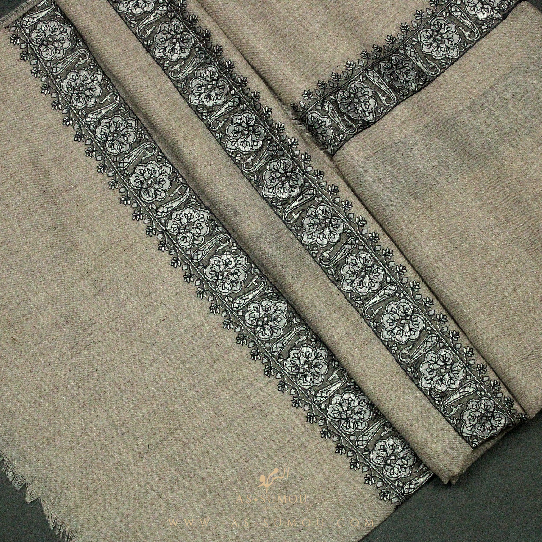 PREMIUM BROWN AUTHENTIC YEMENI SHEMAGH SCARF SE12