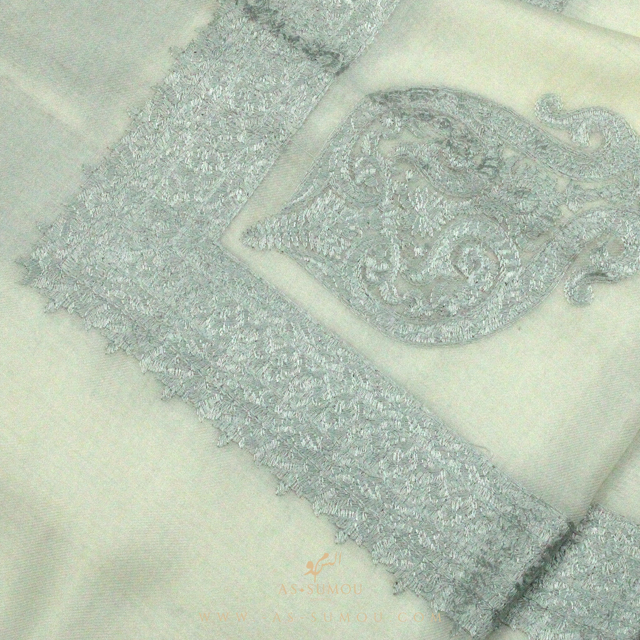 PREMIUM WHITE AUTHENTIC YEMENI SHEMAGH SCARF WH3