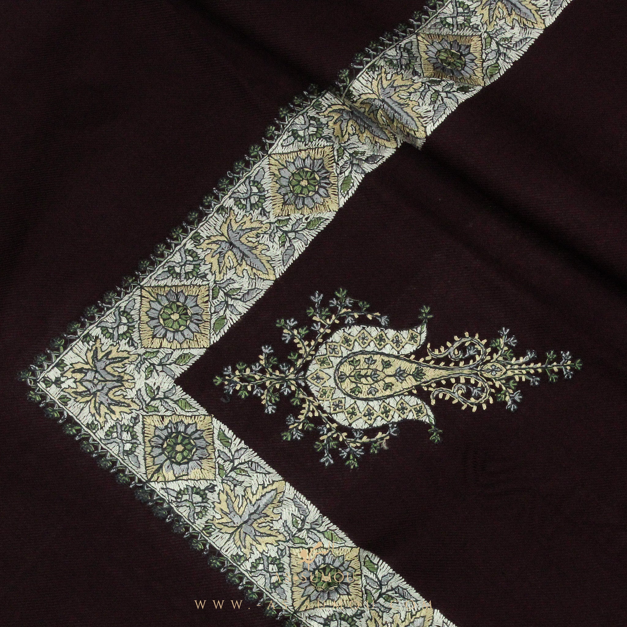 PREMIUM MAROON AUTHENTIC YEMENI SHEMAGH SCARF SE8