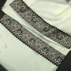 PREMIUM WHITE AUTHENTIC YEMENI SHEMAGH SCARF WH50