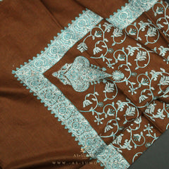 PREMIUM BROWN AUTHENTIC HIJAZI SHEMAGH SCARF HJ14