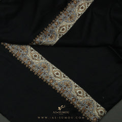 PREMIUM BLACK AUTHENTIC YEMENI SHEMAGH SCARF BL36