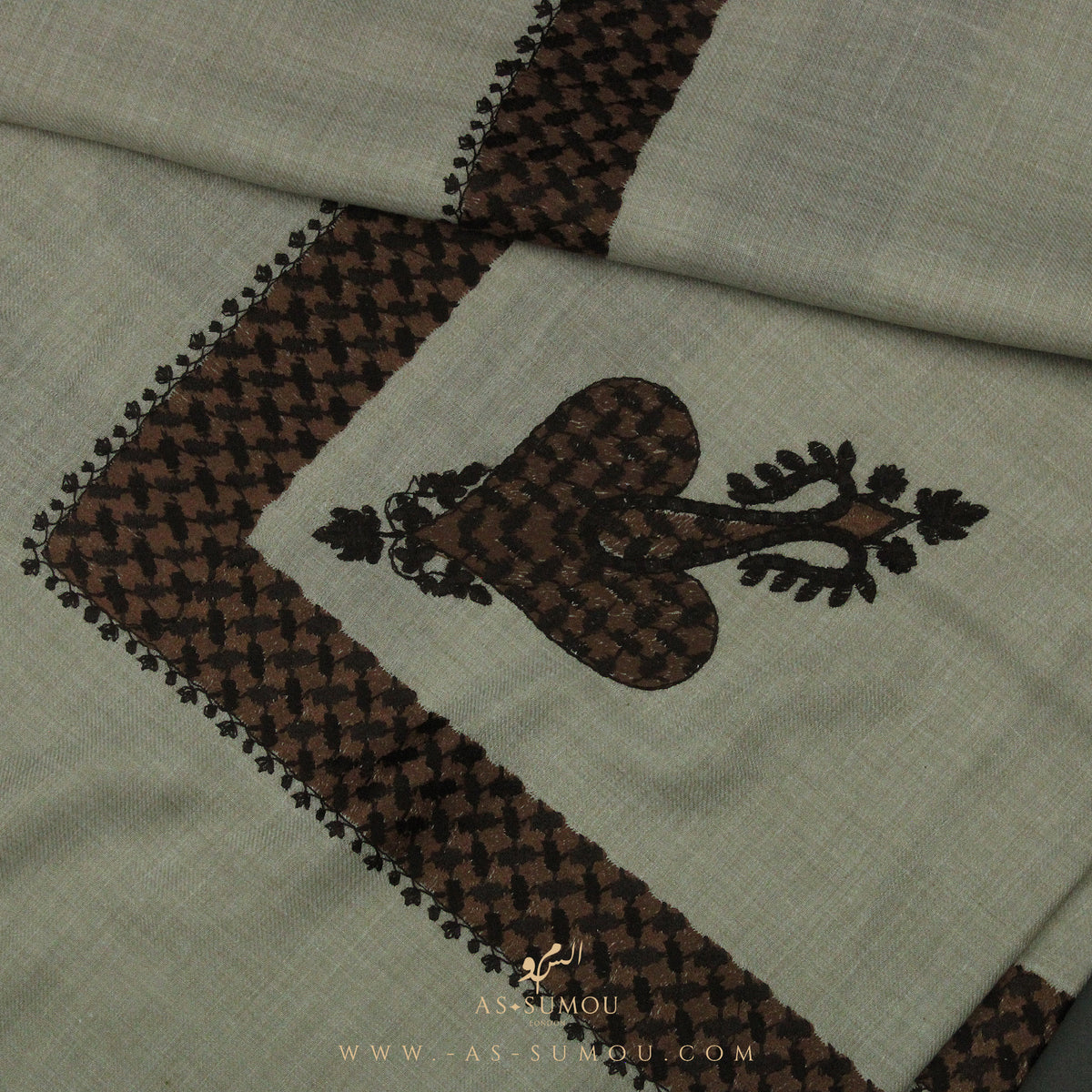 PREMIUM BEIGE KEFFIYEH INSPIRED SHEMAGH SCARF VW7