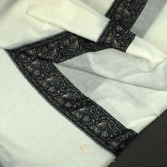 PREMIUM WHITE AUTHENTIC YEMENI SHEMAGH SCARF WH59