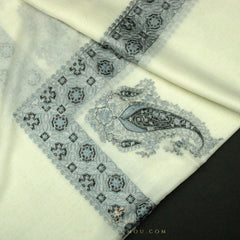 PREMIUM WHITE AUTHENTIC YEMENI SHEMAGH SCARF WH61