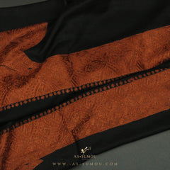 PREMIUM BLACK AUTHENTIC YEMENI SHEMAGH SCARF BL41