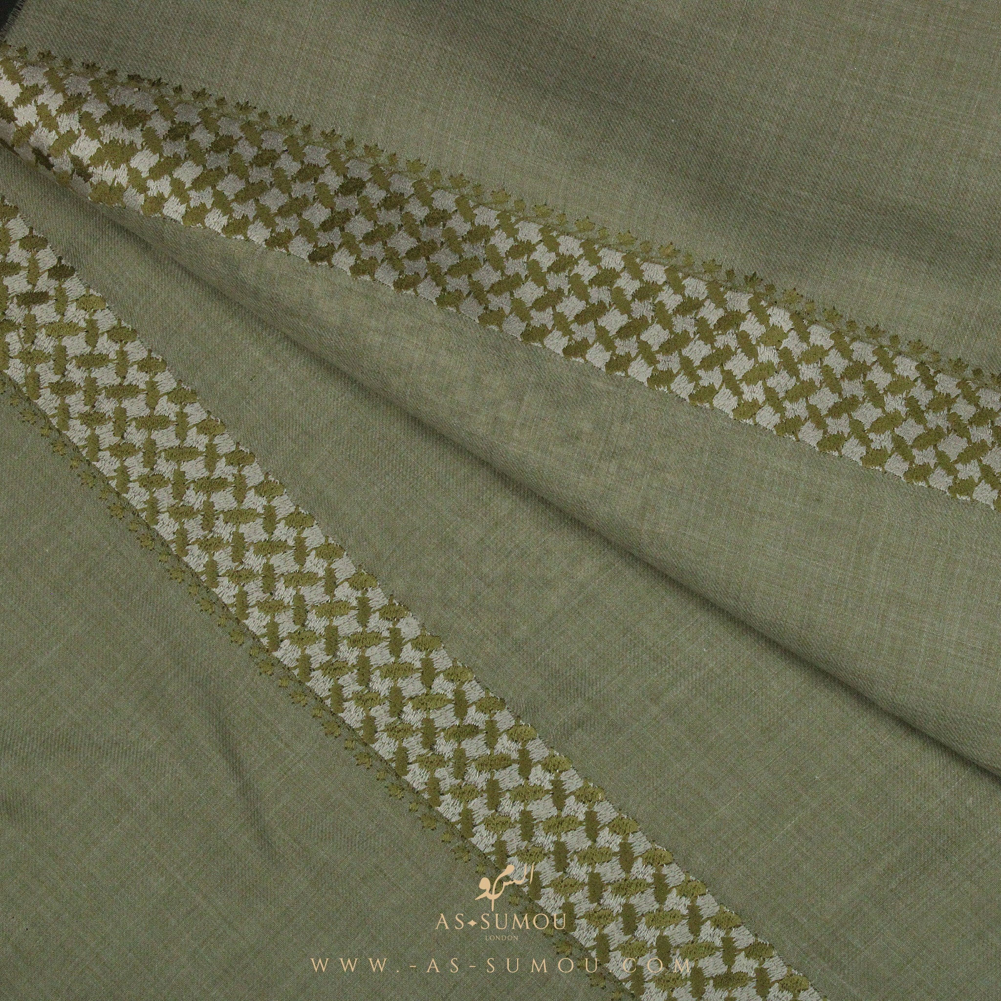 PREMIUM OLIVE KEFFIYEH INSPIRED SHEMAGH SCARF VW10