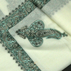 PREMIUM WHITE AUTHENTIC YEMENI SHEMAGH SCARF WH65