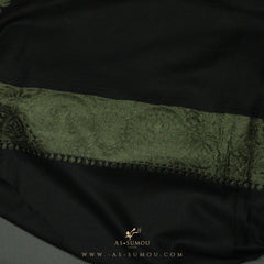 PREMIUM BLACK AUTHENTIC YEMENI SHEMAGH SCARF BL44