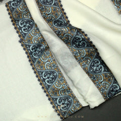 PREMIUM WHITE AUTHENTIC YEMENI SHEMAGH SCARF WH79