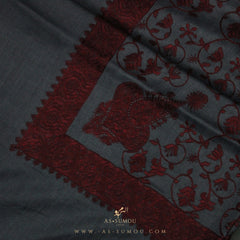 PREMIUM GREY AUTHENTIC HIJAZI SHEMAGH SCARF HJ20