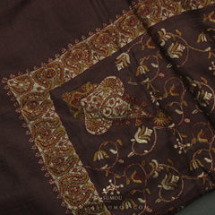 PREMIUM BROWN AUTHENTIC HIJAZI SHEMAGH SCARF HJ22