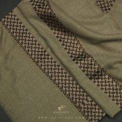 PREMIUM BROWN KEFFIYEH INSPIRED SHEMAGH SCARF VW17