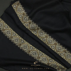 PREMIUM CHARCOAL AUTHENTIC YEMENI SHEMAGH SCARF SE66