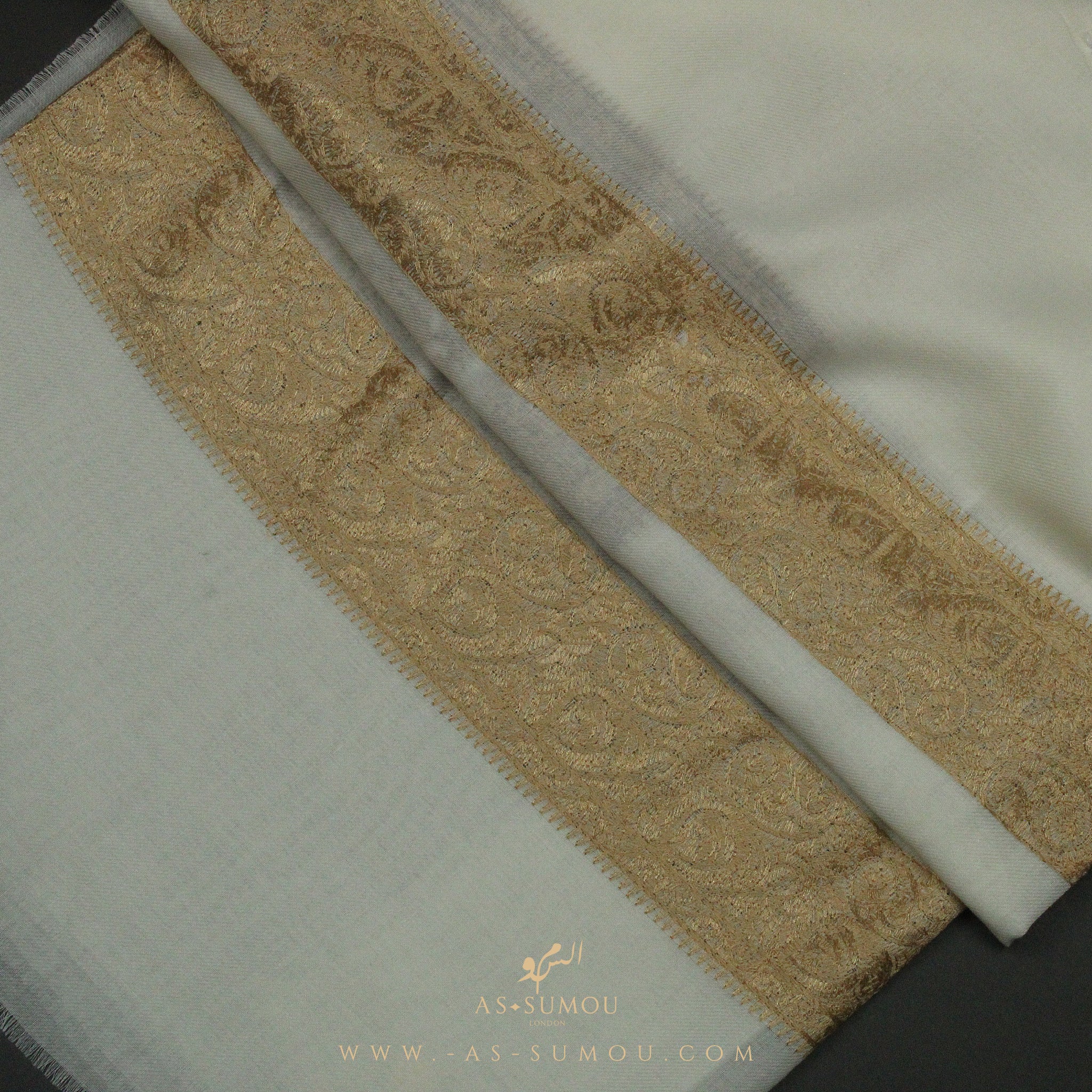 PREMIUM WHITE AUTHENTIC YEMENI SHEMAGH SCARF WH95