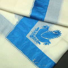 PREMIUM WHITE ELEGANT QATARI SHEMAGH SCARF QR33