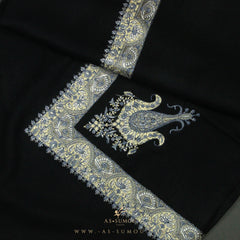 PREMIUM BLACK AUTHENTIC YEMENI SHEMAGH SCARF BL60