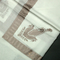 PREMIUM WHITE AUTHENTIC YEMENI SHEMAGH SCARF WH24