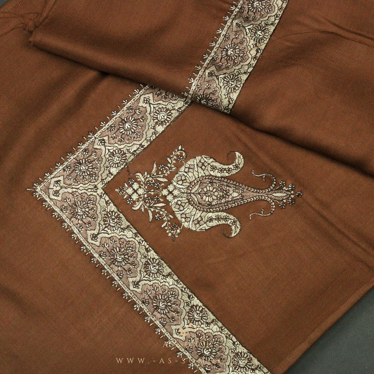 PREMIUM BROWN AUTHENTIC YEMENI SHEMAGH SCARF SE63