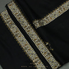 PREMIUM BLACK AUTHENTIC YEMENI SHEMAGH SCARF BL10