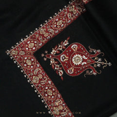 PREMIUM BLACK AUTHENTIC YEMENI SHEMAGH SCARF BL11