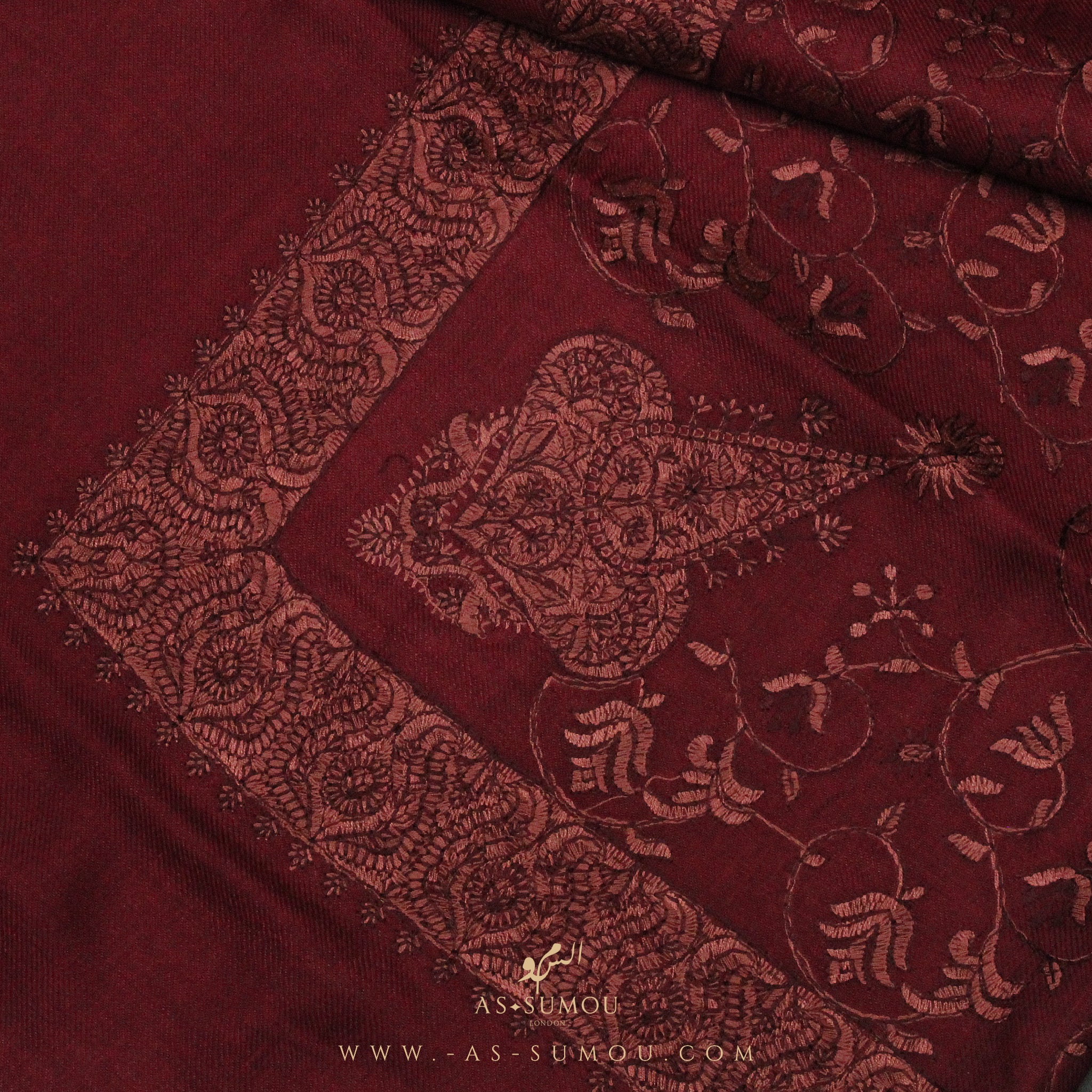 PREMIUM RED AUTHENTIC HIJAZI SHEMAGH SCARF HJ7