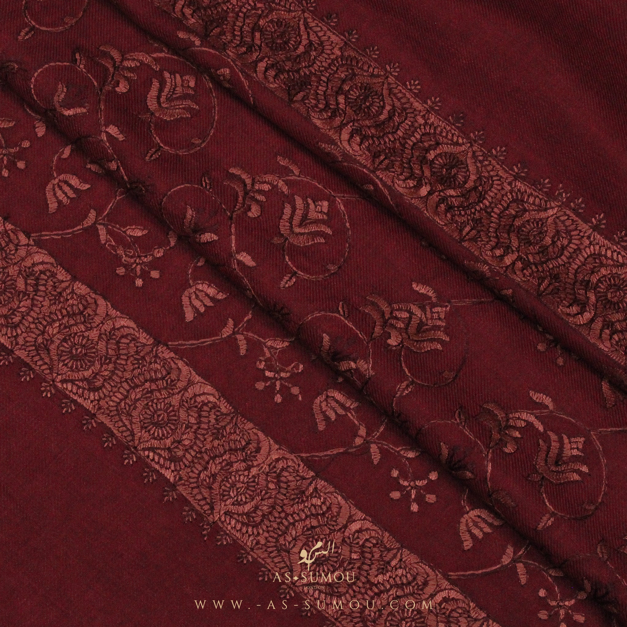 PREMIUM RED AUTHENTIC HIJAZI SHEMAGH SCARF HJ7