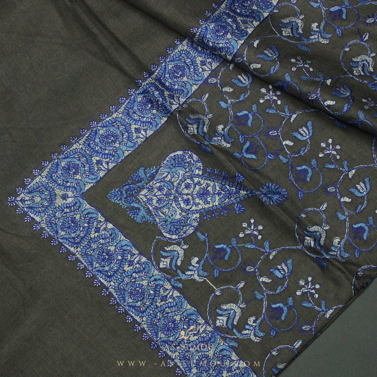 PREMIUM OLIVE AUTHENTIC HIJAZI SHEMAGH SCARF HJ8