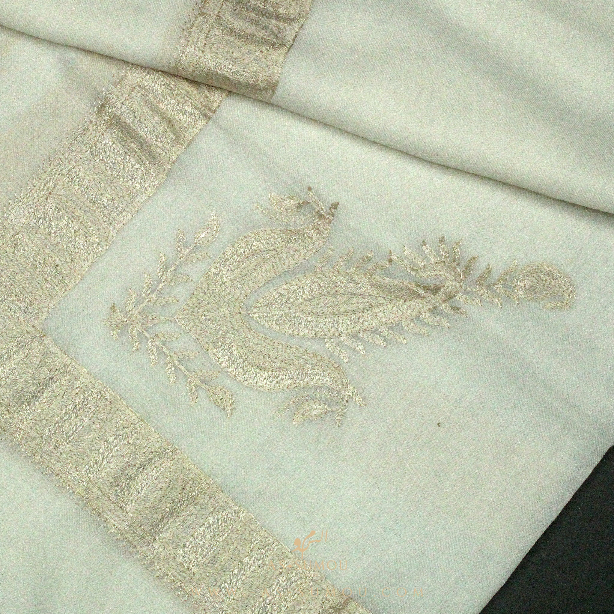 PREMIUM WHITE AUTHENTIC YEMENI SHEMAGH SCARF WH18