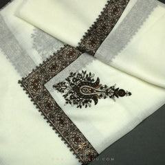 PREMIUM WHITE AUTHENTIC YEMENI SHEMAGH SCARF WH29