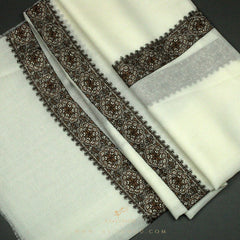 PREMIUM WHITE AUTHENTIC YEMENI SHEMAGH SCARF WH29