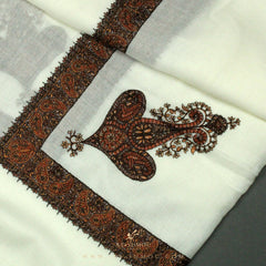 PREMIUM WHITE AUTHENTIC YEMENI SHEMAGH SCARF WH38