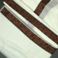 PREMIUM WHITE AUTHENTIC YEMENI SHEMAGH SCARF WH38