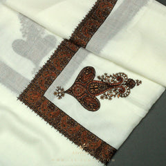 PREMIUM WHITE AUTHENTIC YEMENI SHEMAGH SCARF WH38